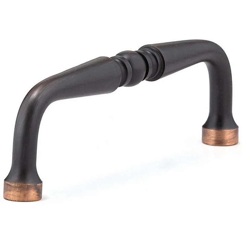 Traditional Pull, 3-1/2" Center-to-Center, Brushed Oil-Rubbed Bronze